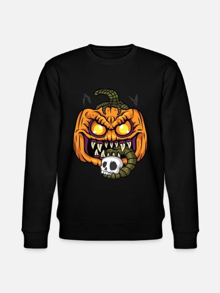 Pumpkin Halloween Kürbis - Stanley/Stella CHANGER Unisex Organic Sweatshirt - black