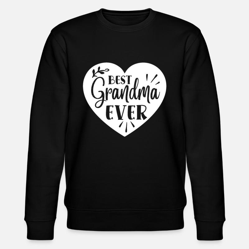 Bestes Großmutter-Geschenk aller Zeiten - Stanley/Stella Unisex Bio-Sweatshirt CHANGER  - Schwarz