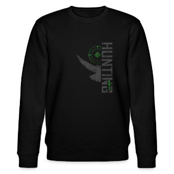Tauben Jagd - Stanley/Stella Unisex Bio-Sweatshirt CHANGER  - Schwarz - Vorne - Nik (191cm) & Marisol (170cm)