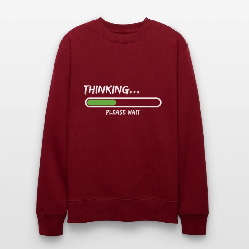 Thinking Please Wait Loading Thinking Please Wait Stanley/Stella CHANGER Unisex Organic Sweatshirt