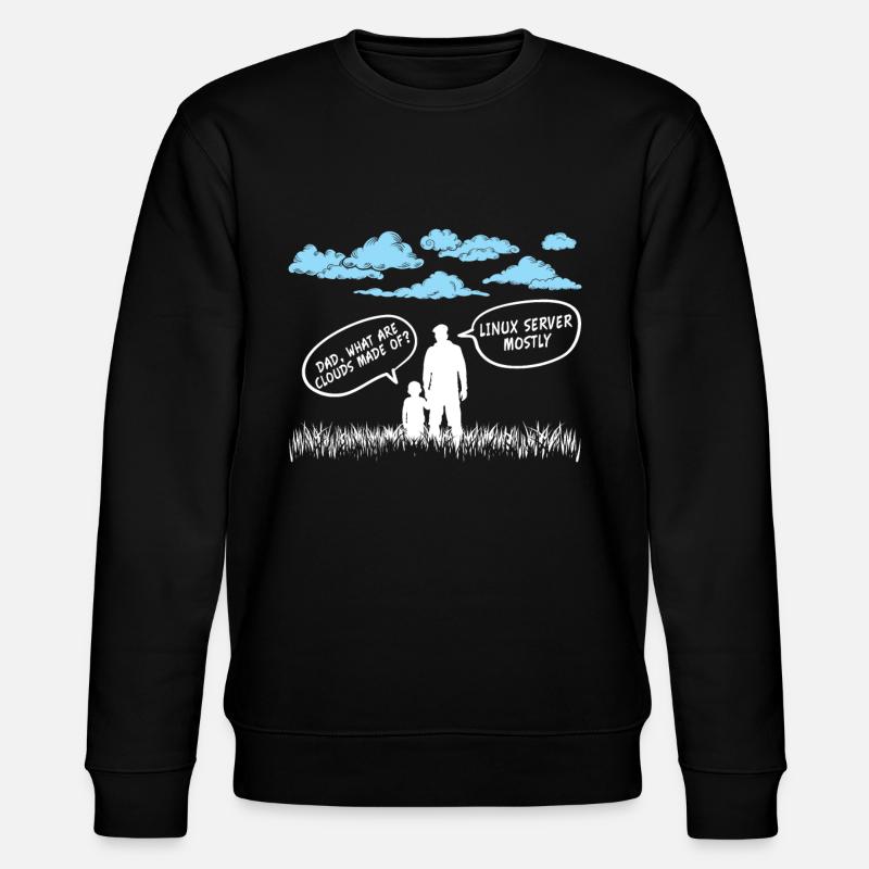Cloud Linux Server Coder - Stanley/Stella CHANGER Unisex Organic Sweatshirt - black