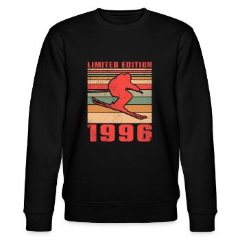 Ski Biathlon Skieur Sports d’hiver Anniversaire 1996 - Sweat bio CHANGER Stanley/Stella Unisexe - noir - Devant - Nik (191cm) & Marisol (170cm)