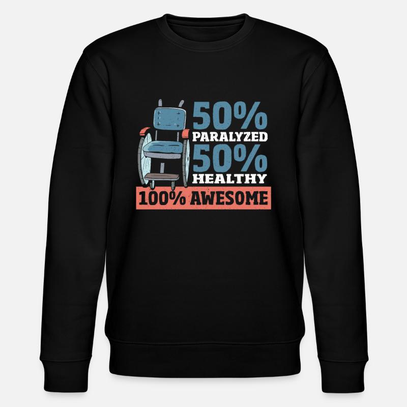 Conception paraplégique pour un - Sweat bio CHANGER Stanley/Stella Unisexe - noir