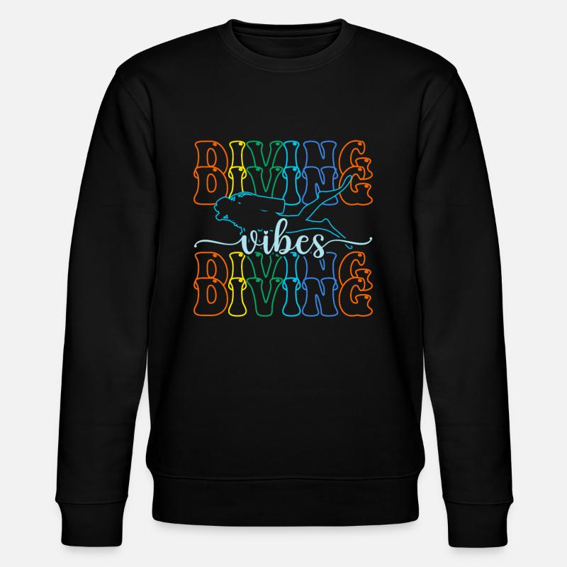 Scuba Diving Dive Dive Dive - Stanley/Stella Unisex Bio-Sweatshirt CHANGER  - Schwarz