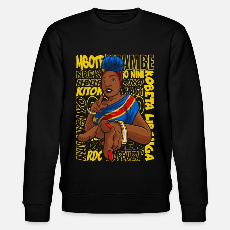 CONGO RDC - Sweat bio CHANGER Stanley/Stella Unisexe - noir