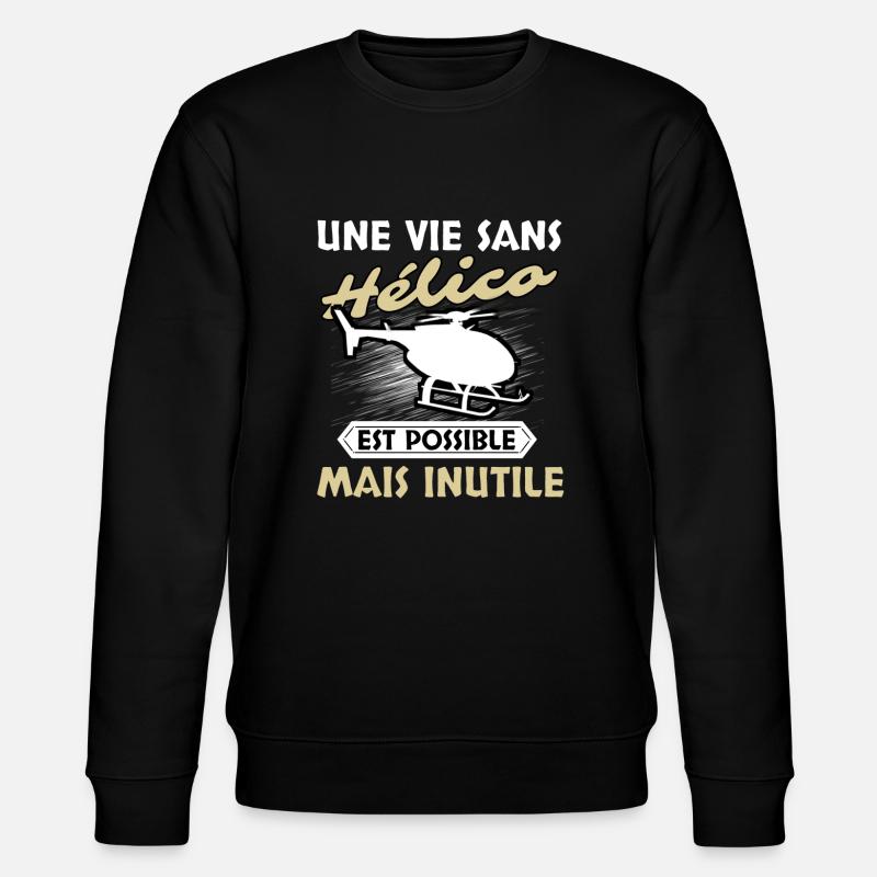 Hélico - Sweat bio CHANGER Stanley/Stella Unisexe - noir