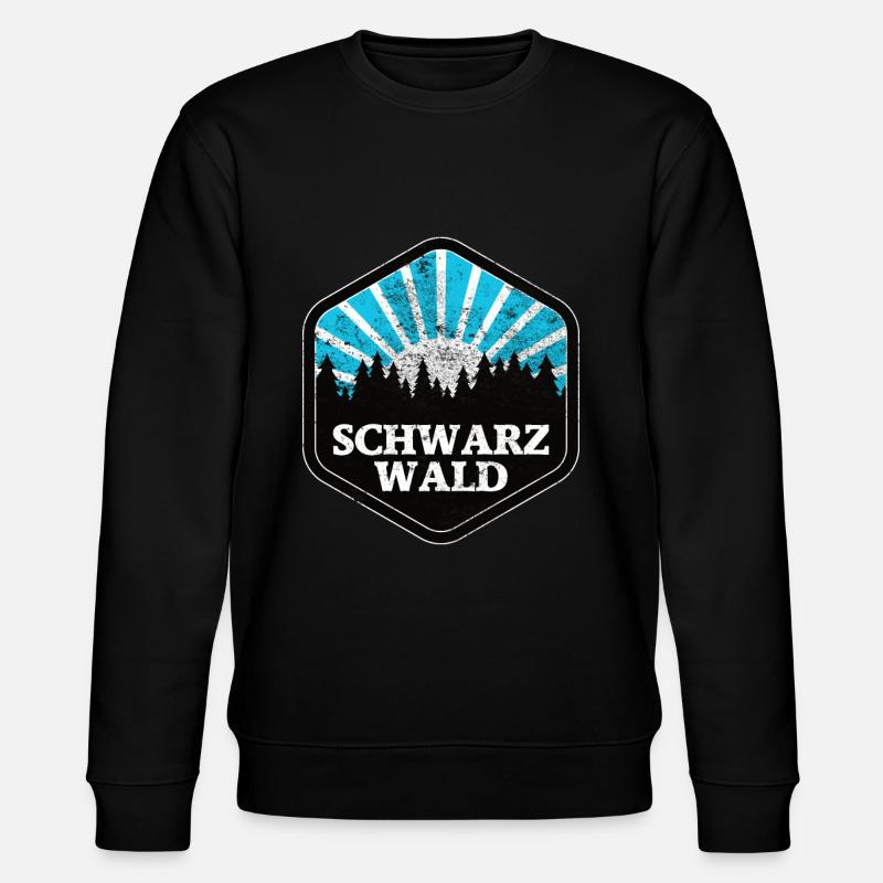 Schwarzwald Geschenkidee Urlaub Naturpark - Stanley/Stella Unisex Bio-Sweatshirt CHANGER  - Schwarz