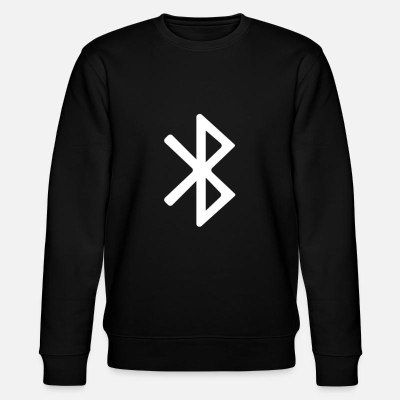 Bluetooth icon - Stanley/Stella CHANGER Unisex Organic Sweatshirt - black
