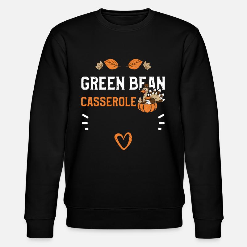 Green Bean Casserole - Stanley/Stella CHANGER Unisex Organic Sweatshirt - black