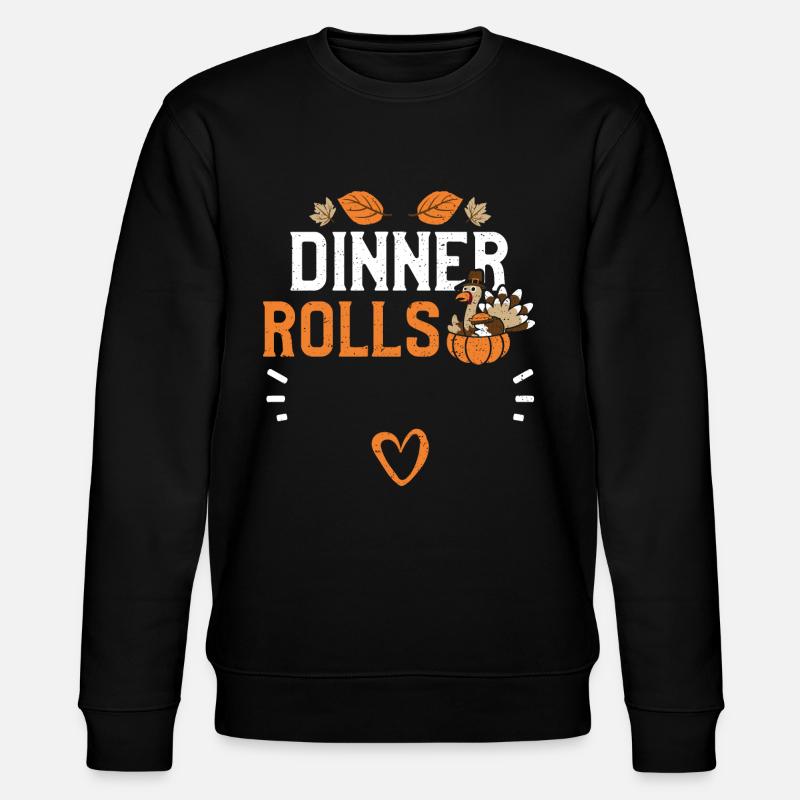 Dinner Rolls - Thanksgiving - Stanley/Stella Unisex Bio-Sweatshirt CHANGER - Schwarz