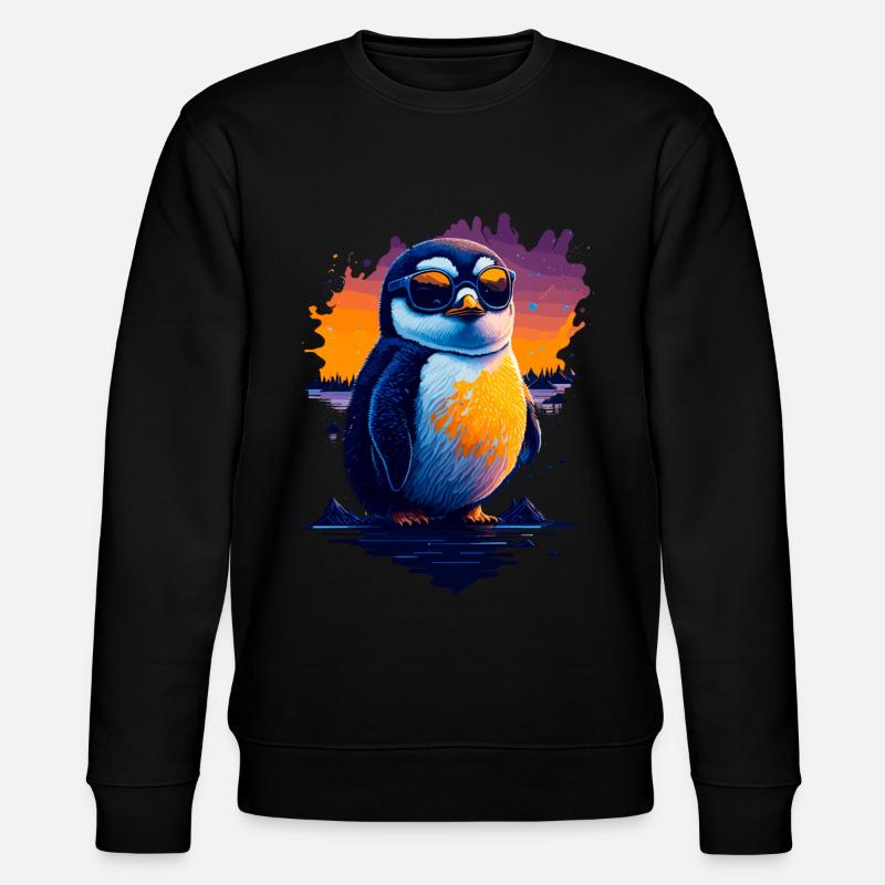 Pingouin mignon - Sweat bio CHANGER Stanley/Stella Unisexe - noir
