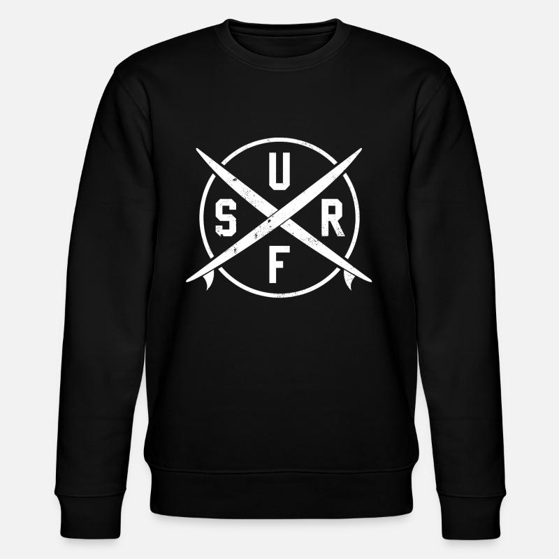 Surfen - Stanley/Stella Unisex Bio-Sweatshirt CHANGER  - Schwarz
