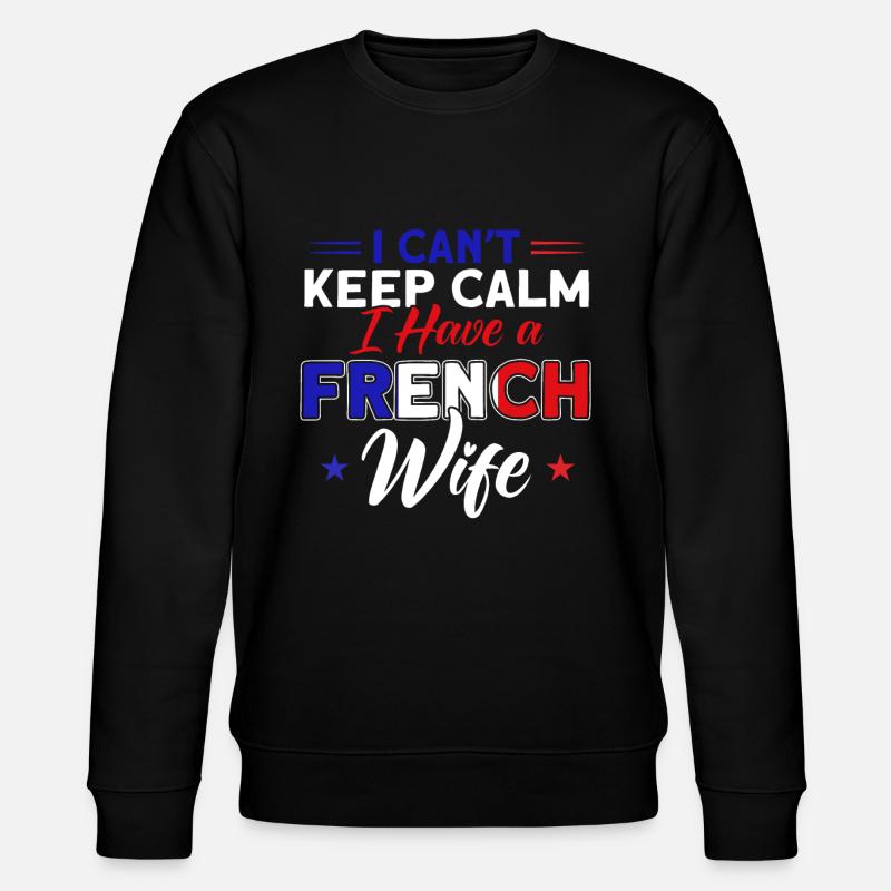 Français Drapeau Français Roots Cadeau - Sweat bio CHANGER Stanley/Stella Unisexe - noir