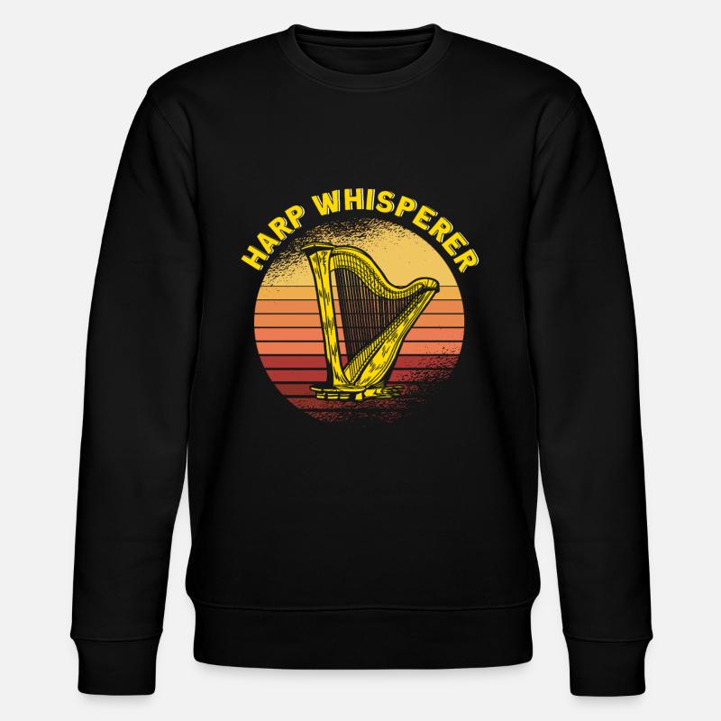 Harpiste Harp Whisperer Cadeau - Sweat bio CHANGER Stanley/Stella Unisexe - noir