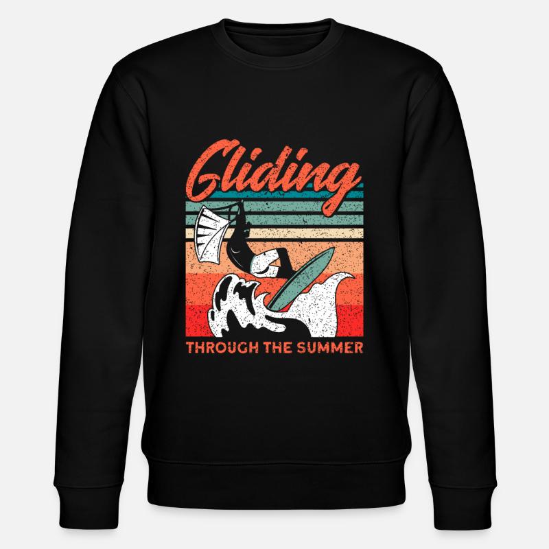 Kiteboarder Kitesurfer Kiten Kiteboard Cadeau - Sweat bio CHANGER Stanley/Stella Unisexe - noir