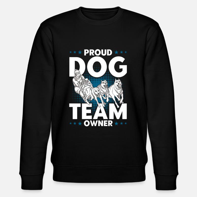 Dog sledding Dog sledding Sledding - Stanley/Stella CHANGER Unisex Organic Sweatshirt - black