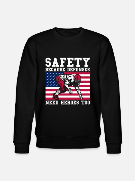 Fodboldkamp Amerikansk fodboldspiller - Stanley/Stella økologisk unisex-sweatshirt CHANGER  - sort