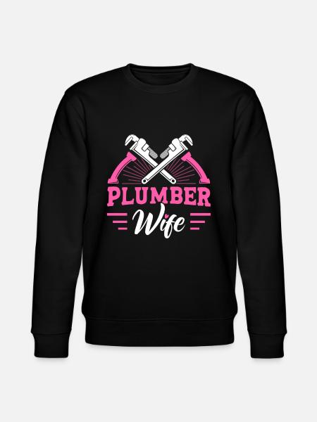 Plumbing Tradesmen Plumbers Gift - Stanley/Stella CHANGER Unisex Organic Sweatshirt - black