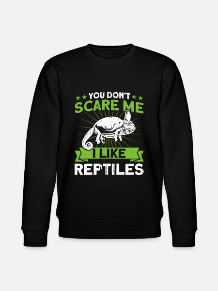 Snake Reptiles Reptile Lovers Gift - Stanley/Stella CHANGER Unisex Organic Sweatshirt - black