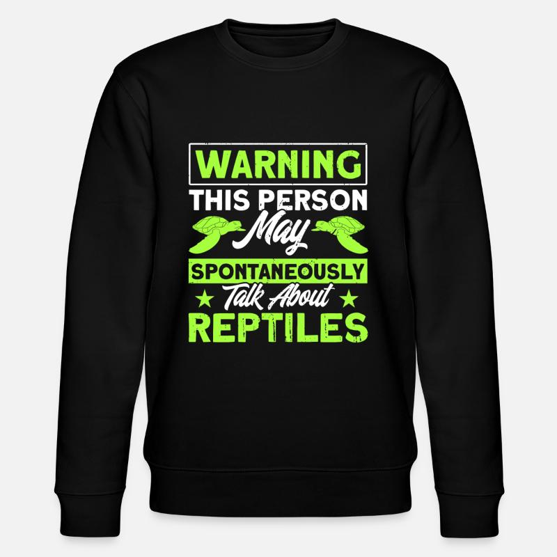 Reptile Reptile Lézards Cadeau - Sweat bio CHANGER Stanley/Stella Unisexe - noir