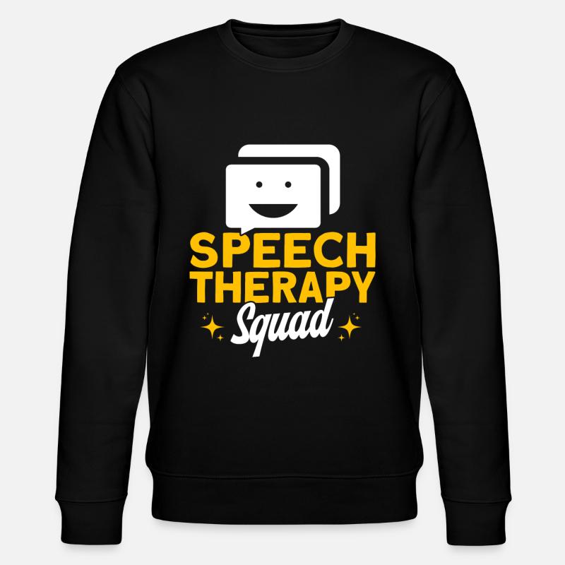 SLP Logopäde Therapie-Assistent Geschenk - Stanley/Stella Unisex Bio-Sweatshirt CHANGER  - Schwarz