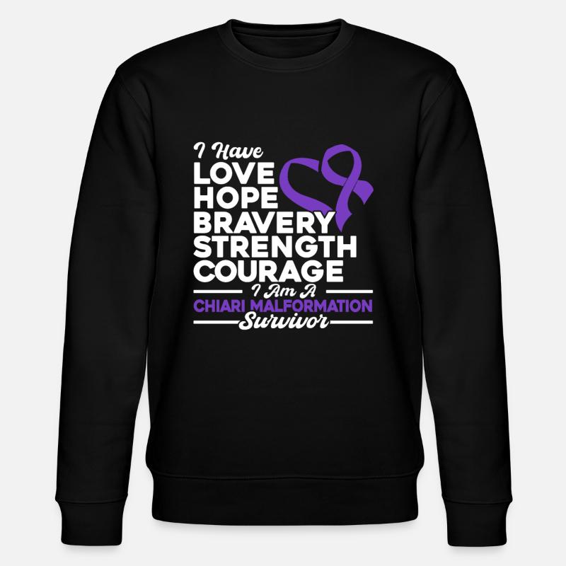 Chiari Malformation Bewusstsein Chiari Malformatio - Stanley/Stella Unisex Bio-Sweatshirt CHANGER  - Schwarz