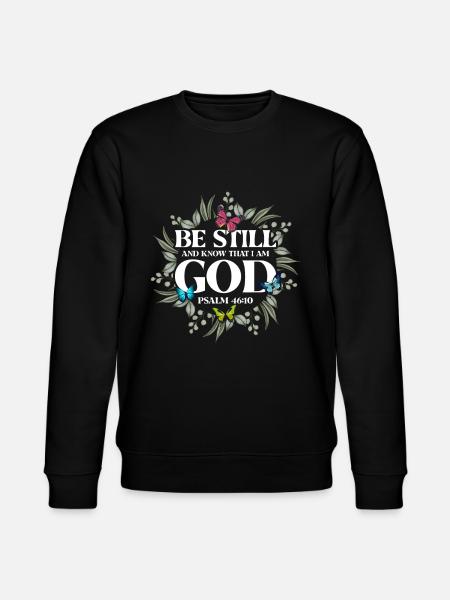 Inspiring Christian Religious Gift - Stanley/Stella CHANGER Unisex Organic Sweatshirt - black