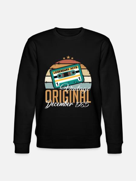 December 1985 - Legends were born in 1985 - Stanley/Stella CHANGER Unisex Organic Sweatshirt - black
