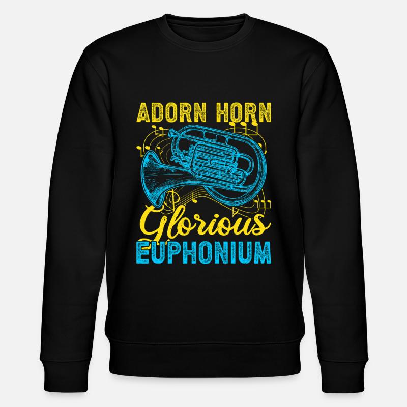 Euphonium Adorn Horn Glorious Euphonium Baritone - Stanley/Stella Unisex Bio-Sweatshirt CHANGER  - Schwarz