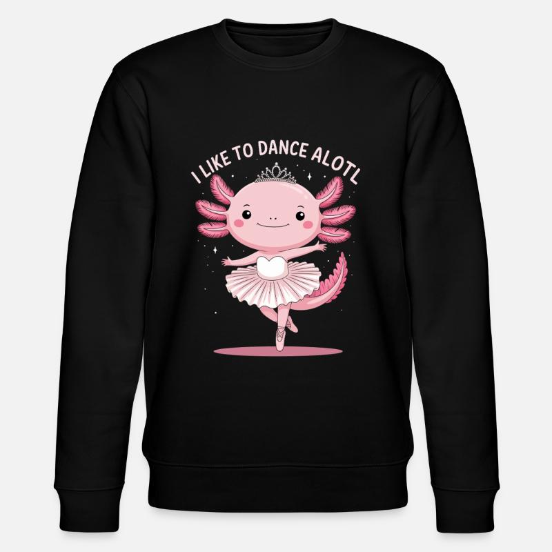 Axolotl Ballet Dancer - Stanley/Stella CHANGER Unisex Organic Sweatshirt - black