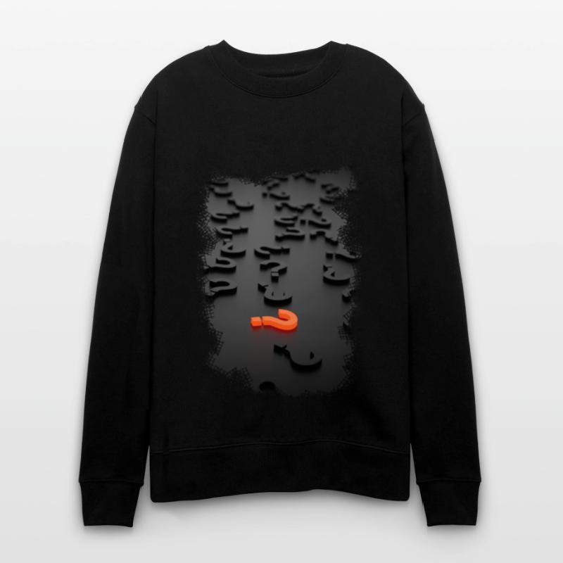 Effet de point d'interrogation de conception 3D Sweat bio CHANGER Stanley/Stella Unisexe