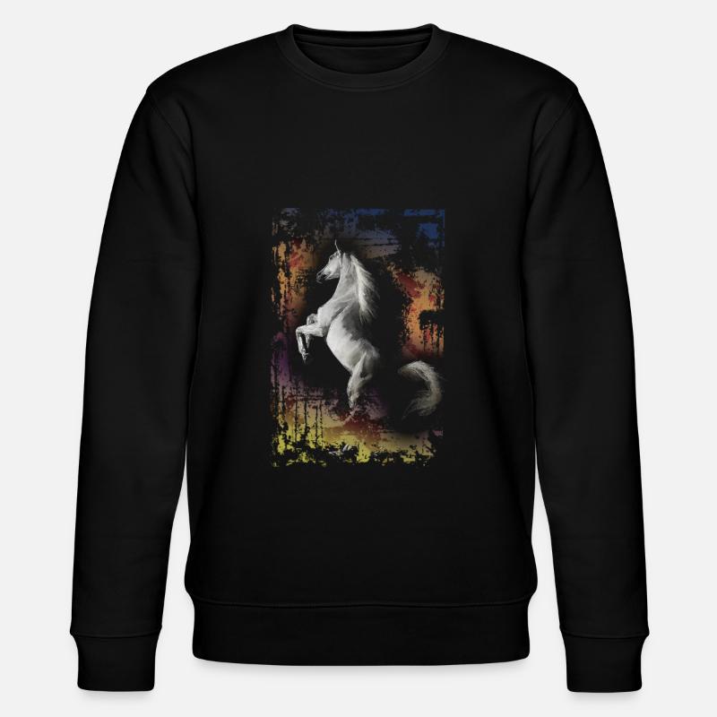 pferde - Stanley/Stella Unisex Bio-Sweatshirt CHANGER  - Schwarz