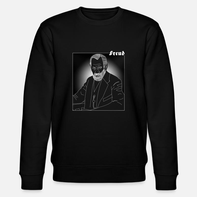 Sigmund Freud, Psychoanalyse - Stanley/Stella Unisex Bio-Sweatshirt CHANGER  - Schwarz