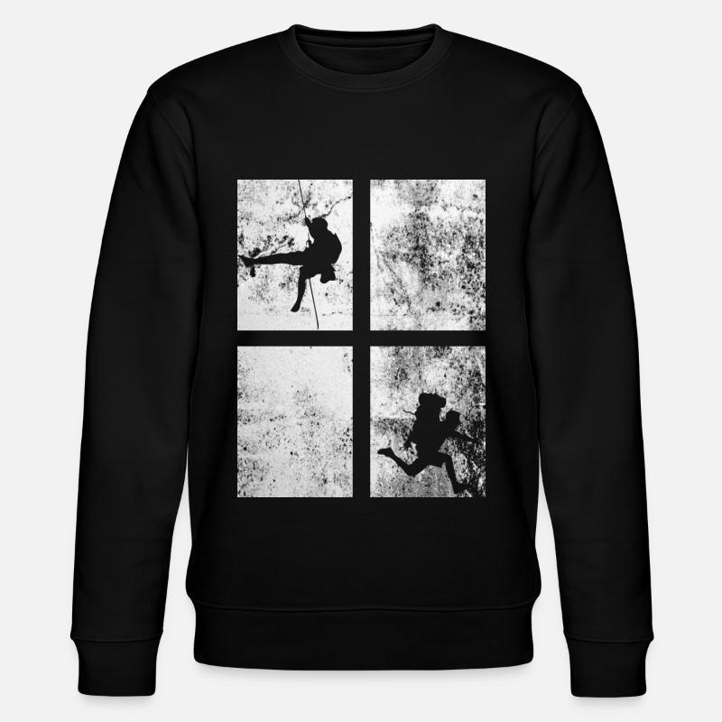 4 rectangles - escalade - Sweat bio CHANGER Stanley/Stella Unisexe - noir