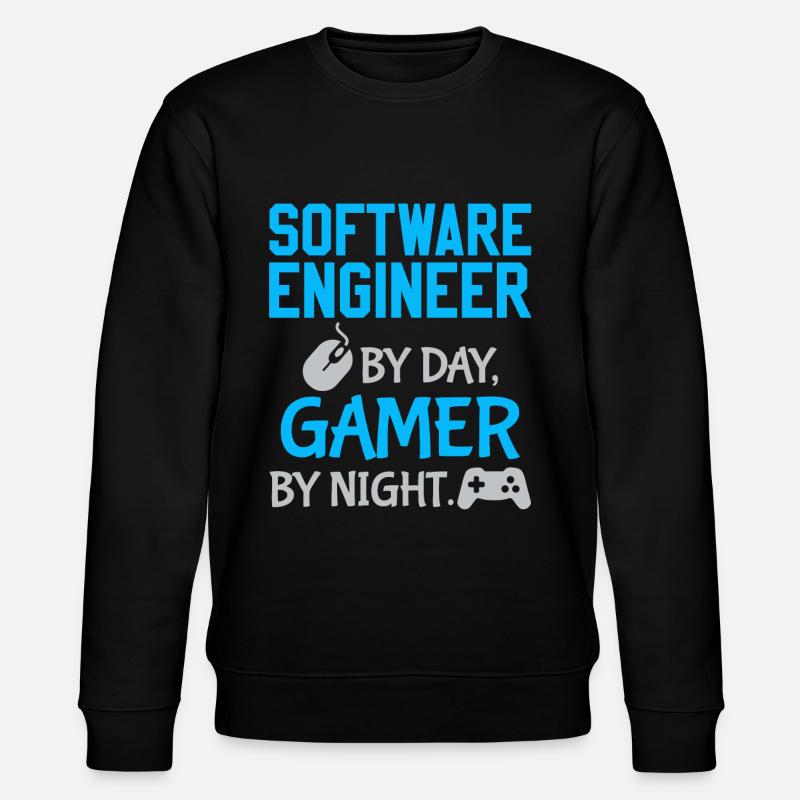 Gamer Software Engineer - Stanley/Stella CHANGER Unisex Organic Sweatshirt - black