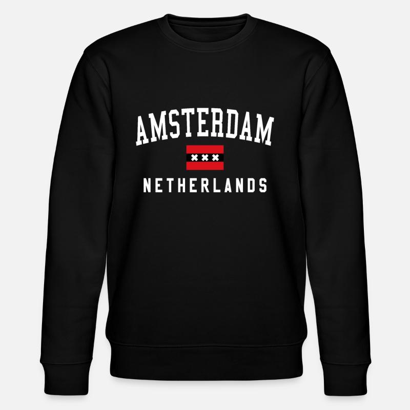 Souvenir d'Amsterdam - Sweat bio CHANGER Stanley/Stella Unisexe - noir
