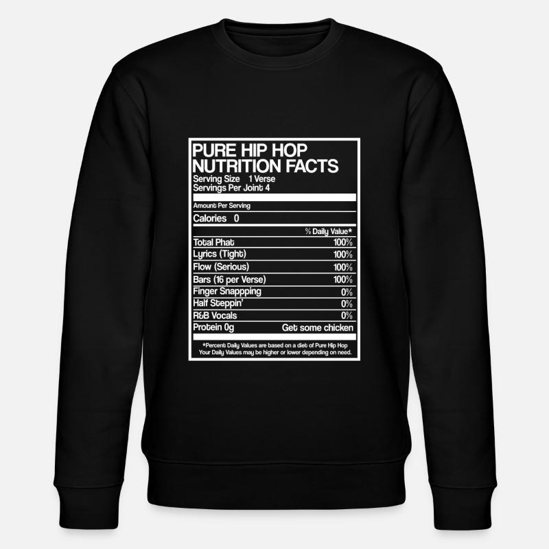 CHEMISE HIPHOP - Sweat bio CHANGER Stanley/Stella Unisexe - noir