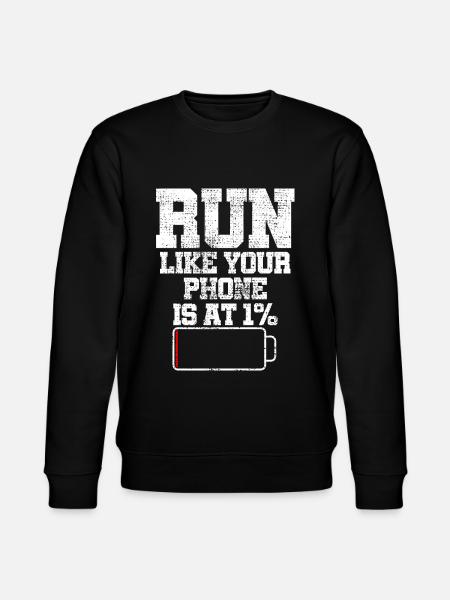 To run - Stanley/Stella CHANGER Unisex Organic Sweatshirt - black