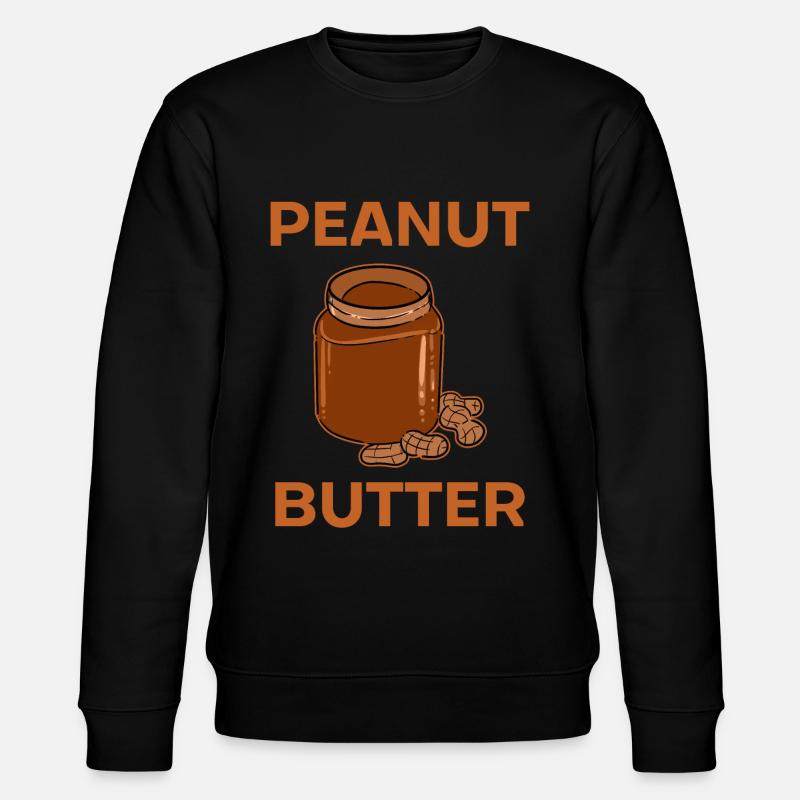 Peanut Butter - Stanley/Stella Unisex Bio-Sweatshirt CHANGER  - Schwarz