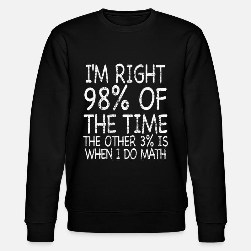 math - Sweat bio CHANGER Stanley/Stella Unisexe - noir