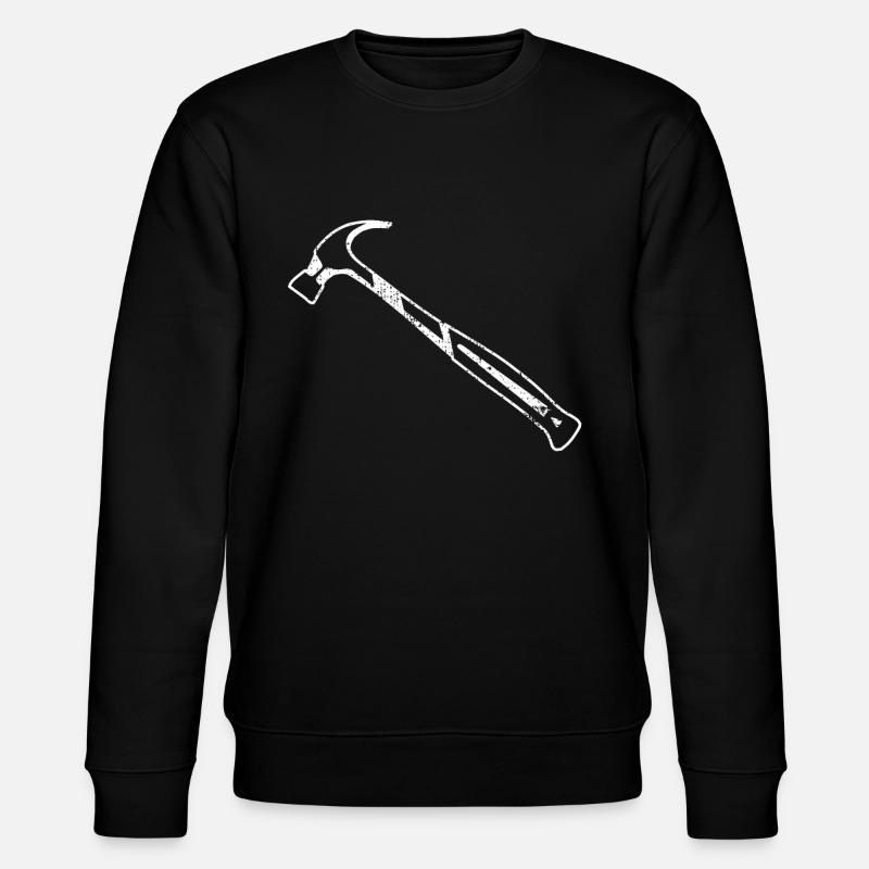 Carpenter hammer - Stanley/Stella CHANGER Unisex Organic Sweatshirt - black
