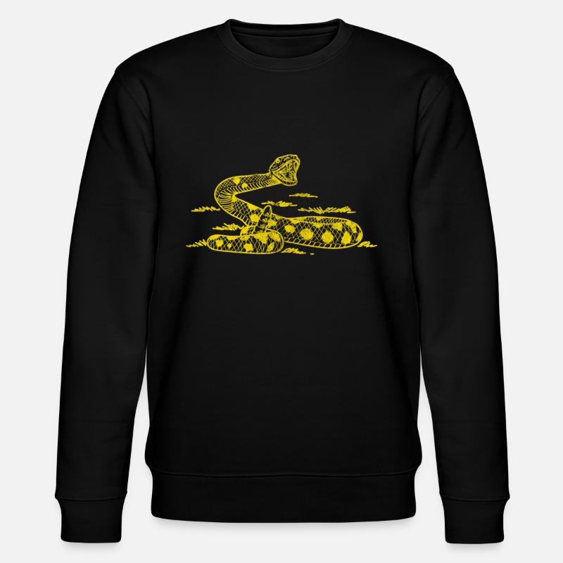 Serpent à sonnette Viper - Sweat bio CHANGER Stanley/Stella Unisexe - noir