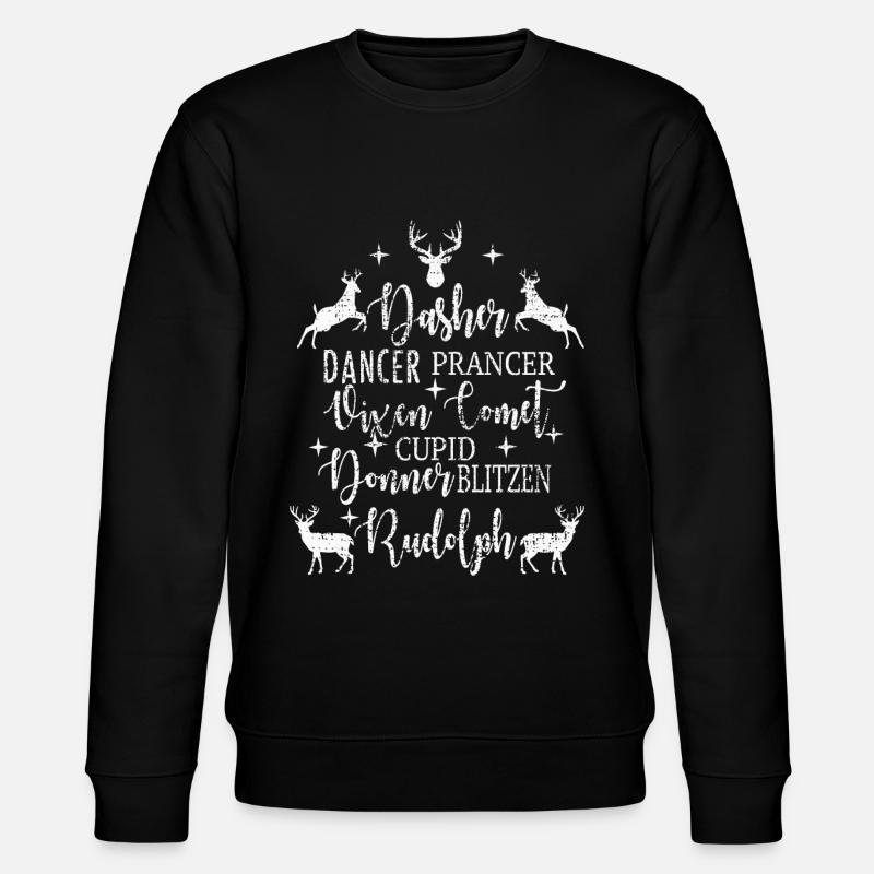 Rentier - Stanley/Stella Unisex Bio-Sweatshirt CHANGER  - Schwarz