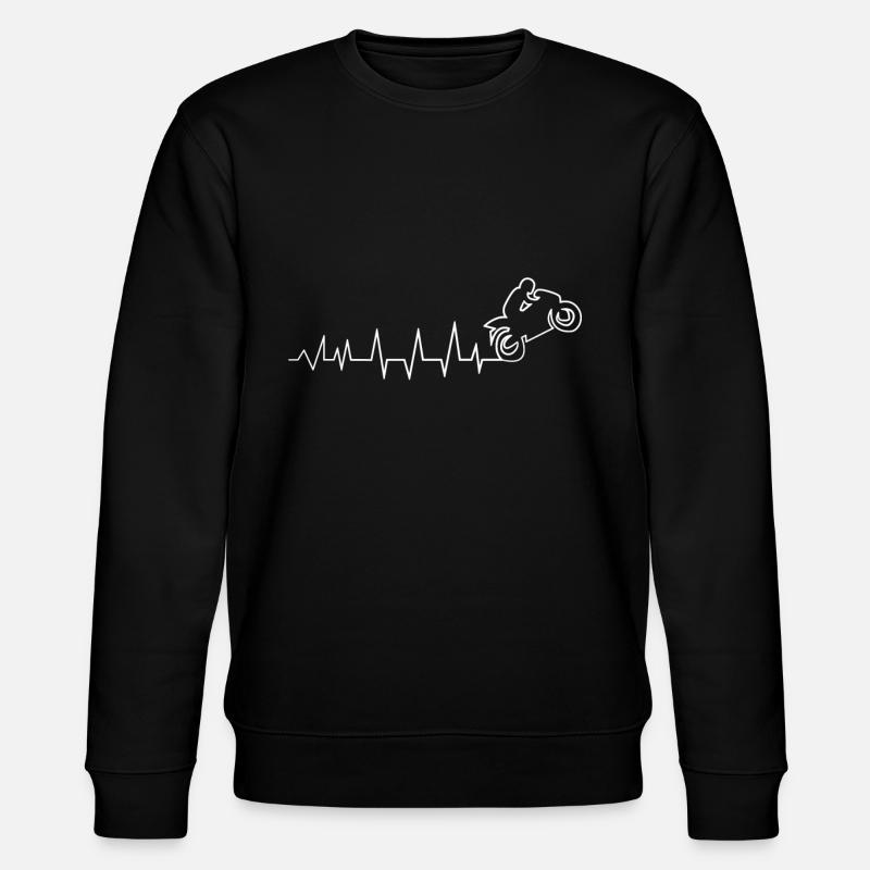 Engine Heartbeat - Stanley/Stella CHANGER Unisex Organic Sweatshirt - black