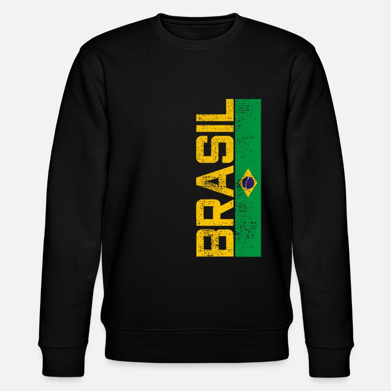 BRASILIEN TRIKOT - Stanley/Stella Unisex Bio-Sweatshirt CHANGER  - Schwarz