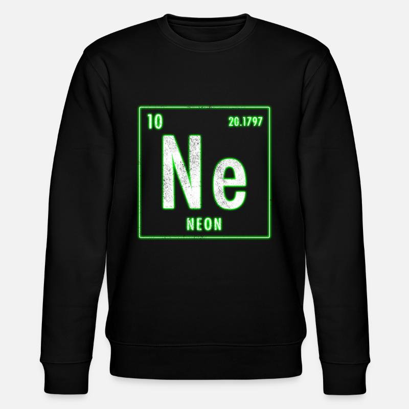 ELEMENT NEON LEUCHTEND - Stanley/Stella Unisex Bio-Sweatshirt CHANGER  - Schwarz