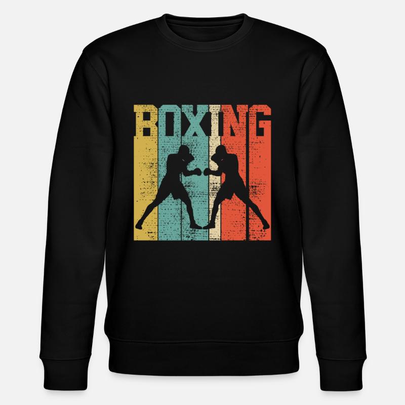 Boxen Retro - Stanley/Stella Unisex Bio-Sweatshirt CHANGER  - Schwarz