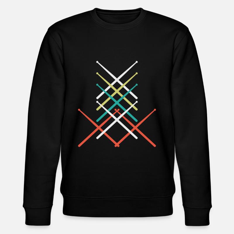 Drum sticks - Stanley/Stella CHANGER Unisex Organic Sweatshirt - black