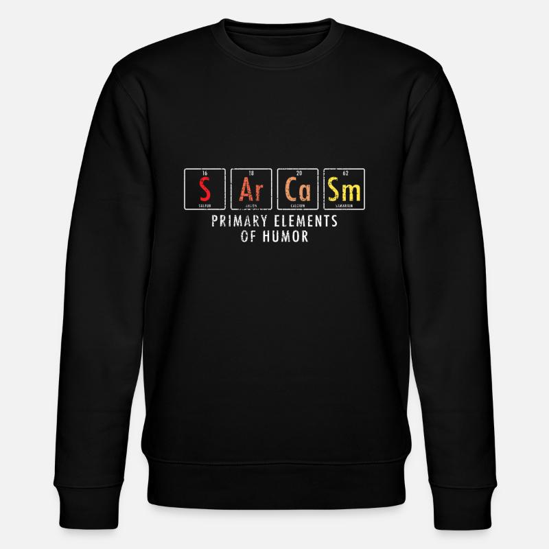 Sarkasmus Elemente Nerd Science - Stanley/Stella Unisex Bio-Sweatshirt CHANGER - Schwarz