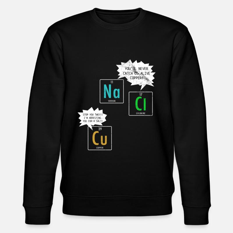 Chemie Witz - Stanley/Stella Unisex Bio-Sweatshirt CHANGER  - Schwarz